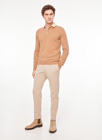 AT.P.CO Polo Yaka Slim Fit Turuncu Erkek Kazak A274A05L128-