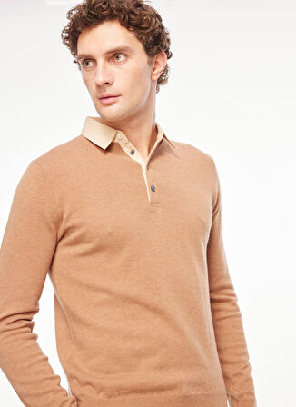 AT.P.CO Polo Yaka Slim Fit Turuncu Erkek Kazak A274A05L128-