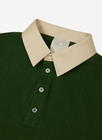 AT.P.CO Polo Yaka Slim Fit Yeşil Erkek Kazak A274A05L128-