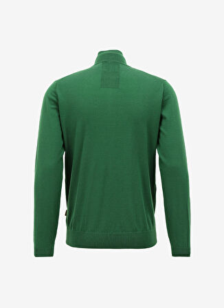 AT.P.CO Fermuarlı Yaka Slim Fit Yeşil Erkek Kazak A274A06EMP-