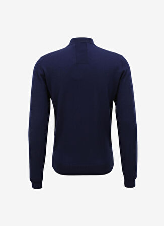 AT.P.CO Yarım Balıkçı Yaka Slim Fit Koyu Mavi Erkek Kazak A274A07EMP-