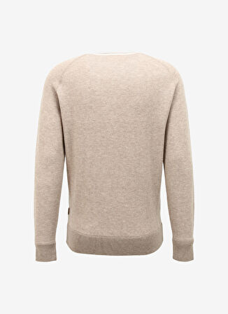 AT.P.CO Bisiklet Yaka Slim Fit Açık Kahve Erkek Kazak A274A14L100-