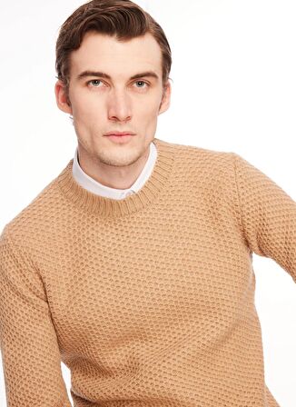 AT.P.CO Bisiklet Yaka Slim Fit Turuncu Erkek Kazak A274S30OMEGA-