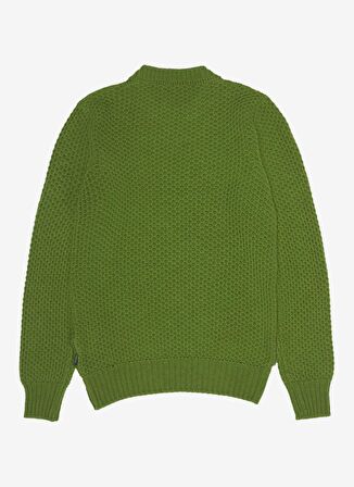 AT.P.CO Bisiklet Yaka Slim Fit Koyu Yeşil Erkek Kazak A274S30OMEGA-