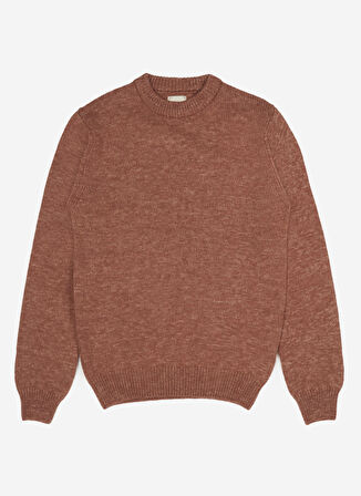 AT.P.CO Bisiklet Yaka Slim Fit Kahve Erkek Kazak A274S34COSIMO-