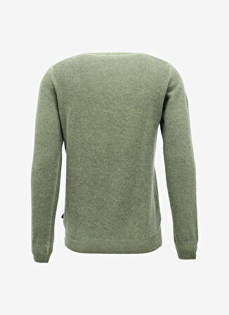 AT.P.CO Bisiklet Yaka Slim Fit Yeşil Erkek Kazak A274S36COLD-
