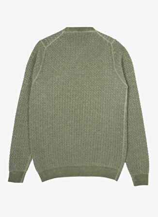 AT.P.CO Bisiklet Yaka Slim Fit Koyu Yeşil Erkek Kazak A274S37COLD-