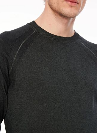 AT.P.CO Bisiklet Yaka Slim Fit Koyu Yeşil Erkek Kazak A274S40RES-