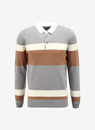 AT.P.CO Polo Yaka Slim Fit Lacivert Erkek Kazak A274A05L126/D-