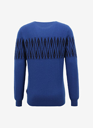 AT.P.CO Bisiklet Yaka Slim Fit Lacivert Erkek Kazak A274A24L126/E-