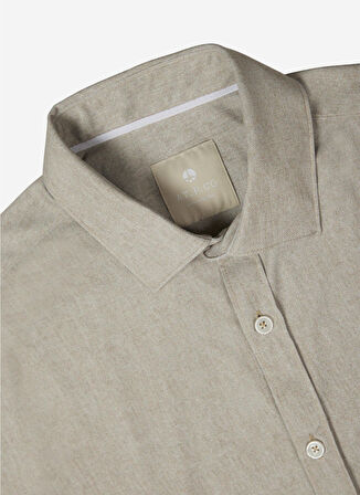 AT.P.CO Slim Fit Gömlek Yaka Fildişi Erkek Gömlek A276CARLS98G-