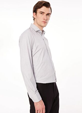 AT.P.CO Slim Fit Gömlek Yaka Fildişi Erkek Gömlek A276JORDANS98G-