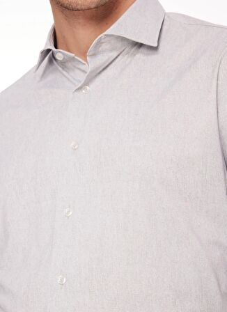 AT.P.CO Slim Fit Gömlek Yaka Fildişi Erkek Gömlek A276JORDANS98G-