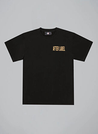 After Label Bisiklet Yaka Siyah Erkek T-Shirt MYSENJS11/S2-_T-SHIRT UOMO