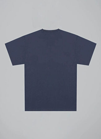 After Label Bisiklet Yaka Lacivert Erkek T-Shirt MYSENJS11/S9-_T-SHIRT UOMO