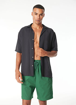After Label Normal Yeşil Erkek Sweat Şort AMBURGOPC046-_BERMUDA UOMO