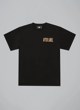 After Label Bisiklet Yaka Siyah Erkek T-Shirt MYSENJS11/S2-_t-shirt UOMO