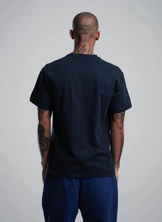 After Label Bisiklet Yaka Lacivert Erkek T-Shirt MYSENJS11/S9-_t-shirt UOMO