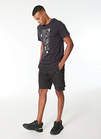 After Label Siyah Erkek Kargo Şort MOSCAPC046-_BERMUDA UOMO