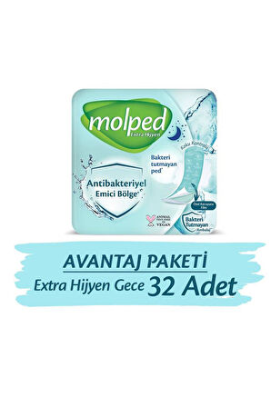 Molped Extra Hijyen Gece Avantaj Paketi 32 Adet