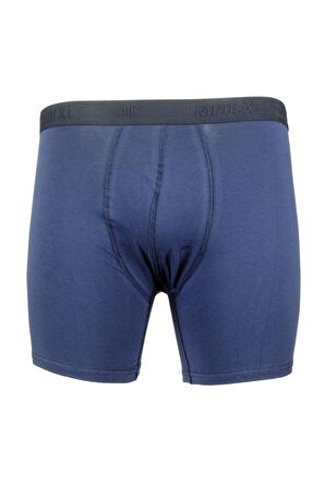 Mode XL Buyuk Beden Erkek Likra Boxer 6350 Indigo