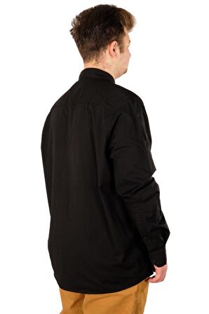 Mode XL Büyük Beden Erkek Klasik Gömlek Likralı 20351 Siyah