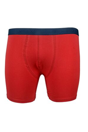 Mode XL Buyuk Beden Erkek Likra  Boxer 6350 Bordo