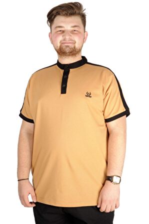 Mode XL T-shirt Polo Hkm Yaka Pike Mode Team 21556 Hardal