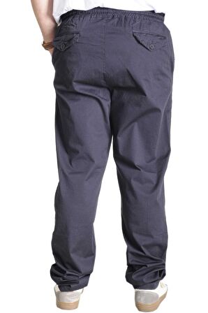 Mode XL Büyük Beden Pantolon Keten Jogger Milano 21913 Lacivert