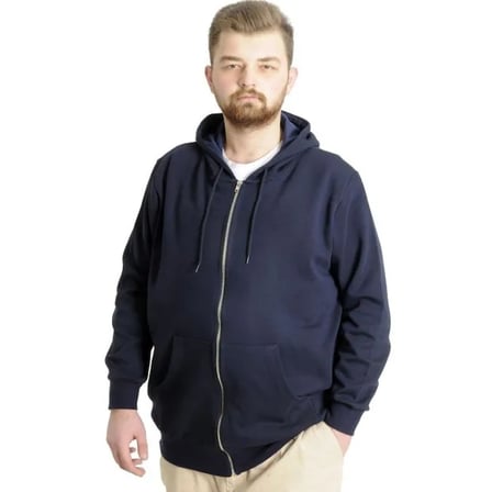 Erkek Hırka Kapson Fermuarlı Steel Interlock 21600 Lacivert laci̇vert / 5xl