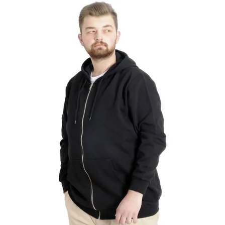 Erkek Hırka Kapson Fermuarlı Steel Interlock 21600 Siyah siyah / 6xl