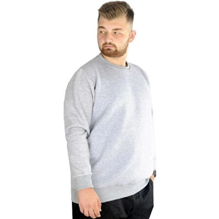  Mode Xl Erkek Sweatshirt Bisiklet Yaka Basic 20131 Grimelanj