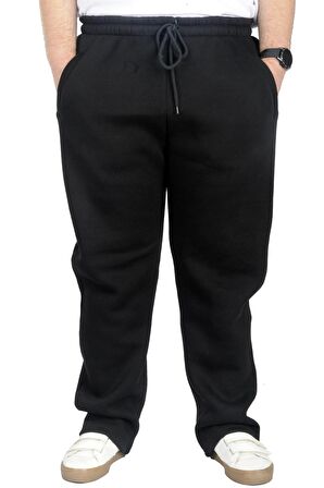 Mode XL Büyük Beden Erkek Eşofman Altı Classic 3 İp 11103 Siyah