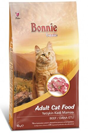 Bonnie Dana Etli Yetişkin Kedi Maması 10 Kg