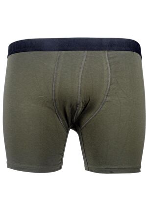Mode XL Buyuk Beden Erkek Likra Boxer 6350 Haki