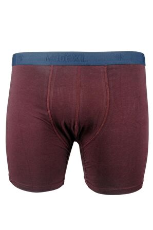 Mode XL Büyük Beden Erkek Likra Boxer 6350 Mürdüm