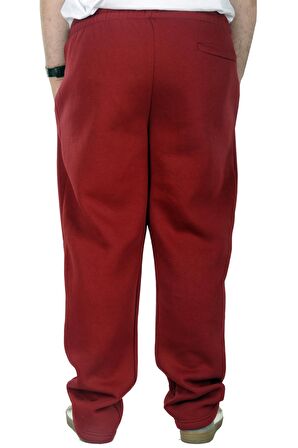 Mode XL Büyük Beden Erkek Eşofman Altı Classic 3 İp 11103 Bordo