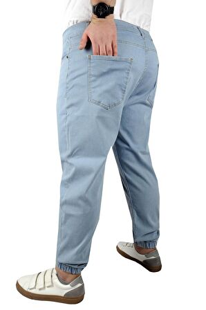Mode XL Erkek Kot Pantolon Jogger 21919 Mavi