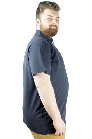 Mode XL Erkek Polo T shirt Explore The World 22313 Lacivert
