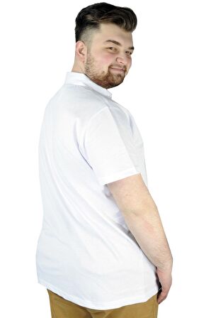 Mode XL Erkek T shirt Polo Boat Club 22301 Beyaz