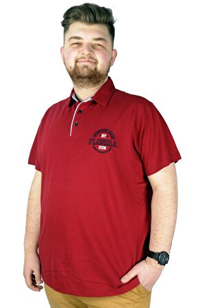 Mode XL Erkek T shirt Polo Florida 22303 Bordo