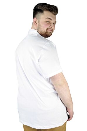Mode XL Erkek T shirt Polo Flight Team 22311 Beyaz