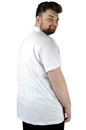 Mode XL Erkek Polo T shirt Mode Exchange 22312 Beyaz
