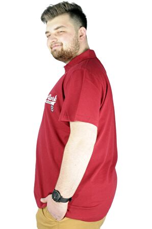 Mode XL Erkek T shirt Polo New York Throwback 22302 Bordo