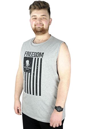 Mode XL Erkek Kolsuz Tshirt Freedom 22122 Grimelanj