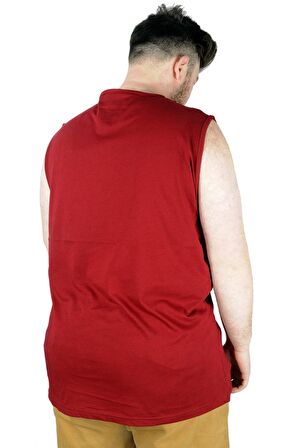 Mode XL Erkek Kolsuz Tshirt Interesting Ideas 22125 Bordo