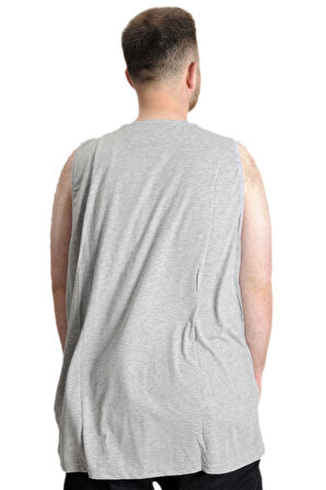 Mode XL Büyük Beden Erkek Tshirt Kolsuz Active 22131 Grimelanj