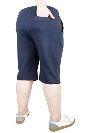 Mode XL Büyük Beden Erkek Kapri Bıg Pocket 22404 Lacivert