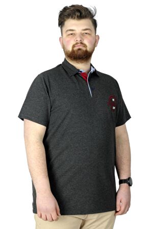 Mode XL Erkek T-Shirt Polo Florida 22303 Antrasit