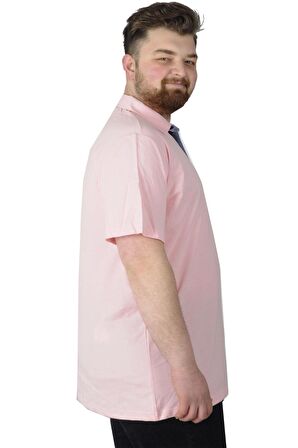 Mode XL Büyük Beden Erkek T-Shirt Polo MDX Club 22305 Somon